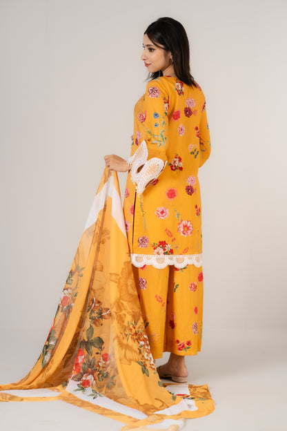 Sunny Bloom Premium Lawn Suit