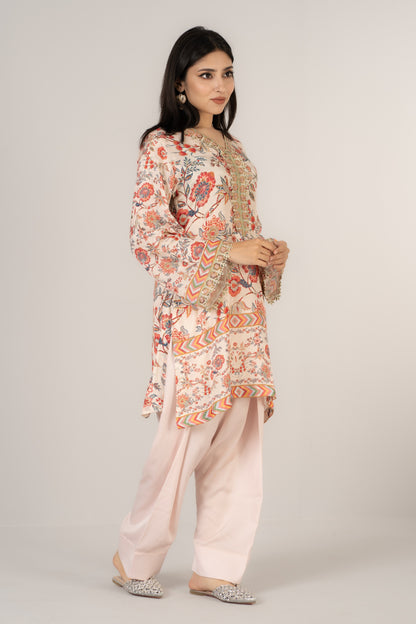 Soft Blush Exclusive Designer Raw Silk 3-Piece Set