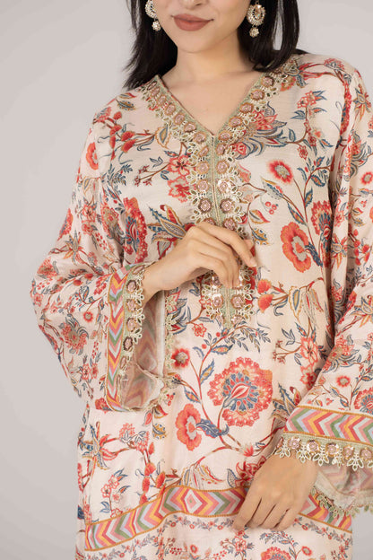 Soft Blush Exclusive Designer Raw Silk 3-Piece Set