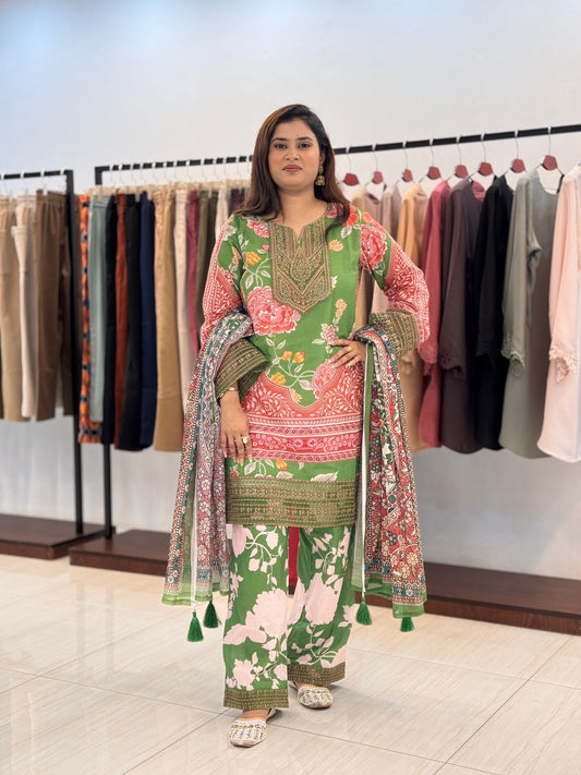 Zubeida Grace – Floral Printed 3 Piece Set
