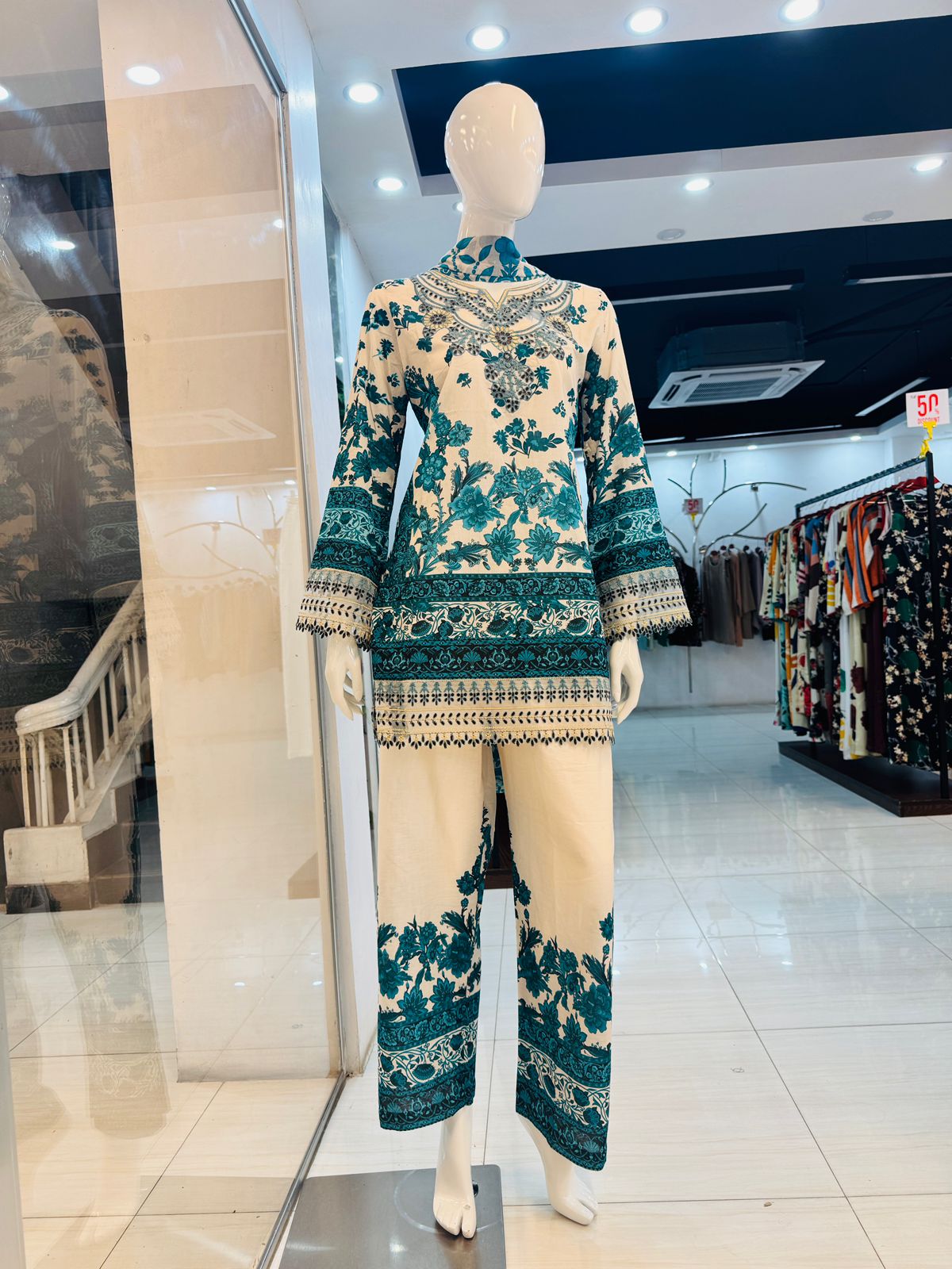 3 Piece Embroidery with printed  Lawn suits