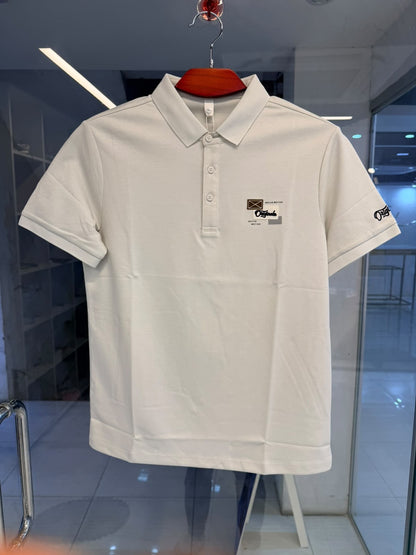 Premium White Polo Shirt – Original Detail