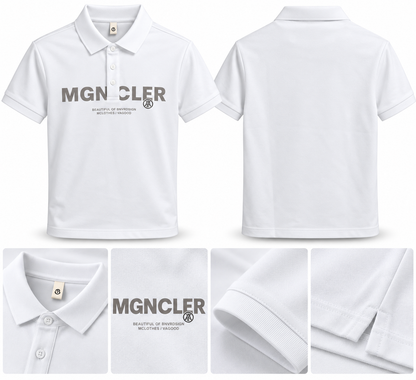 Premium MGNCLER Polo Shirt – White