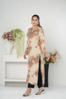 Hoorain Mystique – 1-Piece Cotton Long Dress with All-Over Artistic Print | BenBerg