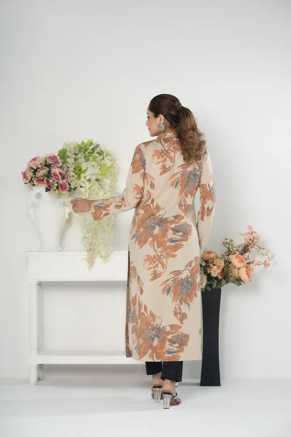 Hoorain Mystique – 1-Piece Cotton Long Dress with All-Over Artistic Print | BenBerg - Image 5
