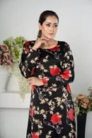 Rasheeda Glow – Sleeveless Printed Royal Silk Long Dress for Festive Occasions | BenBerg