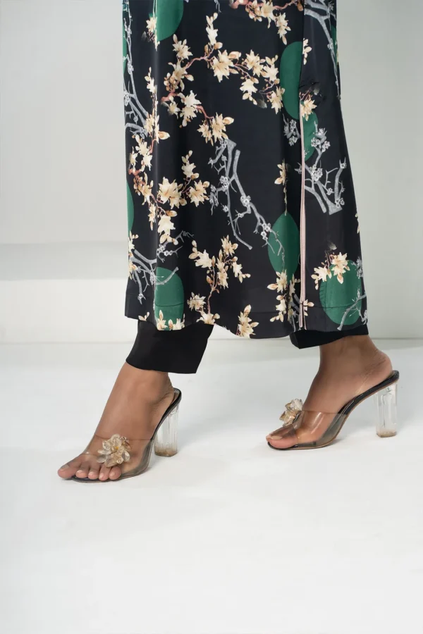 Rasheeda Glow – Sleeveless Royal Silk Long Dress with All-Over Print | BenBerg - Image 5