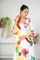Sahar Spark – One-Piece Tropical Silk Long Dress with Bold All-Over Prints | BenBerg
