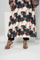 Jameela Radiance – Tropical Silk Long Dress with Artistic All-Over Prints | BenBerg