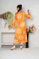 Meher Light – Tropical Silk Printed Long Dress with Refined Modern Design | BenBerg
