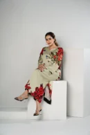 Saima Breeze – Tropical Silk Long Dress with Fresh All-Over Prints | BenBerg