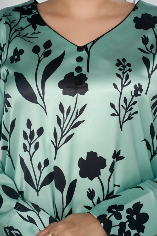 Nilofar Whisper – Tropical Silk Long Dress with Graceful All-Over Prints | BenBerg - Image 12