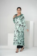 Nilofar Whisper – Tropical Silk Long Dress with Graceful All-Over Prints | BenBerg