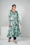 Nilofar Whisper – Tropical Silk Long Dress with Graceful All-Over Prints | BenBerg
