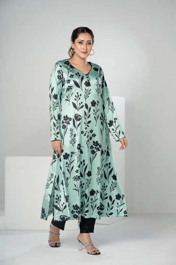Nilofar Whisper – Tropical Silk Long Dress with Graceful All-Over Prints | BenBerg - Image 6