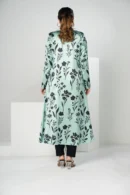 Nilofar Whisper – Tropical Silk Long Dress with Graceful All-Over Prints | BenBerg