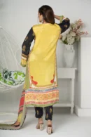 Gulzar Dream – Hand-Embroidered 3-Piece Russian Silk Dress for Festive Elegance | BenBerg