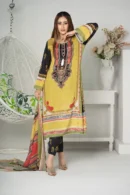 Gulzar Dream – Hand-Embroidered 3-Piece Russian Silk Dress for Festive Elegance | BenBerg