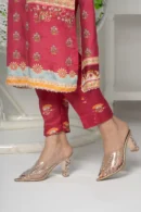 Aabroo Charm – Russian Silk 3-Piece Set with Signature Hand Embroidery | BenBerg