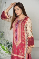 Aabroo Charm – Russian Silk 3-Piece Set with Signature Hand Embroidery | BenBerg