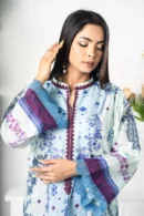 Mirha Luxe – 3-Piece Lawn Dress with Digital Print, Embroidery & Cotton Lace | BenBerg