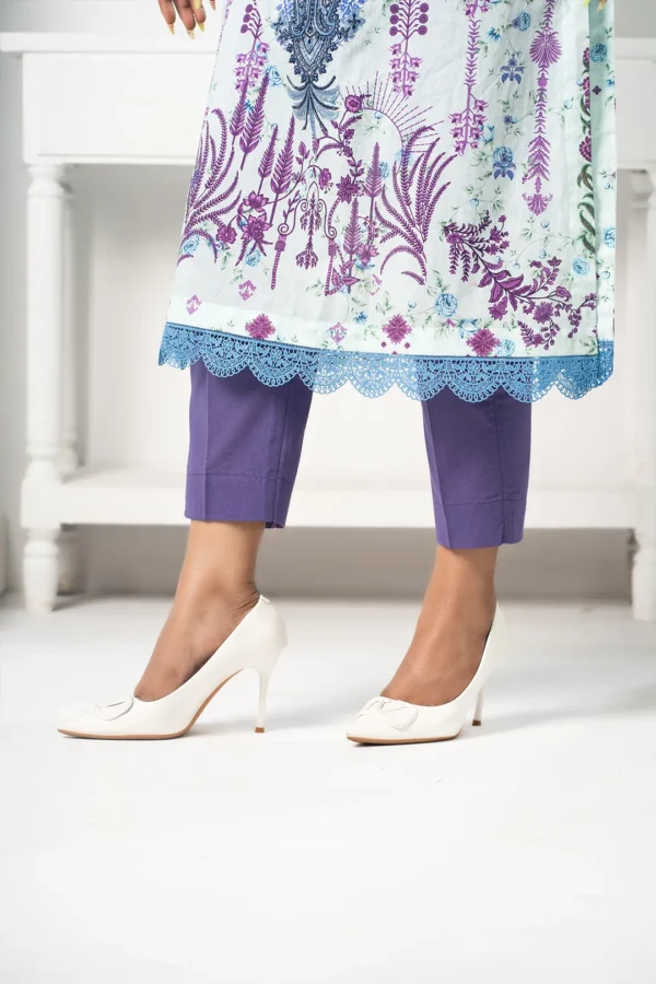 Mirha Luxe – 3-Piece Lawn Dress with Digital Print, Embroidery & Cotton Lace | BenBerg - Image 10