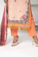 Chaman Glory – 3-Piece Lawn Ensemble with Digital Print and Delicate Embroidery | BenBerg