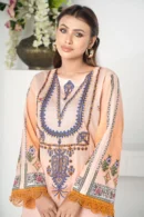 Chaman Glory – 3-Piece Lawn Ensemble with Digital Print and Delicate Embroidery | BenBerg