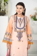 Chaman Glory – 3-Piece Lawn Ensemble with Digital Print and Delicate Embroidery | BenBerg