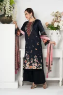 Zubeda Grace – 3-Piece Lawn & Organza Dress with Embroidery and Cotton Lace | BenBerg