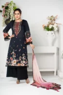 Zubeda Grace – 3-Piece Lawn & Organza Dress with Embroidery and Cotton Lace | BenBerg