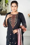 Zubeda Grace – 3-Piece Lawn & Organza Dress with Embroidery and Cotton Lace | BenBerg