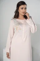 Rabia Moon – 2-Piece Tropical Silk Set with Elegant Karchupi Embroidery | BenBerg