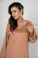 Parveen Glow – Velvet 2-Piece Dress with Karchupi Embroidery & Festive Detailing | BenBerg