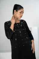 Mahnoor Charm – Velvet 2-Piece Karchupi Embroidered Ensemble for Elegant Evenings | BenBerg