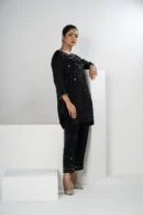 Mahnoor Charm – Velvet 2-Piece Karchupi Embroidered Ensemble for Elegant Evenings | BenBerg